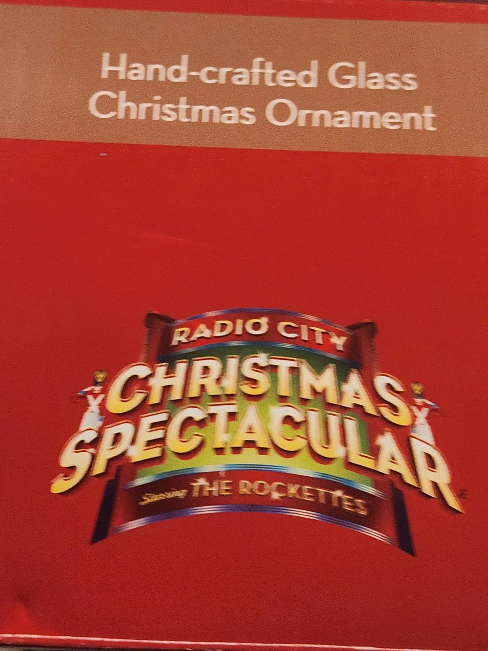 Radio City Christmas Spectacular  Hand-crafted Glass Nativity Ornament